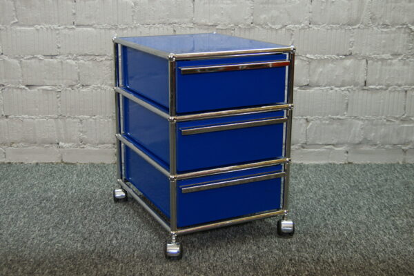 USM Haller Rollcontainer A6/A6/A6 enzianblau