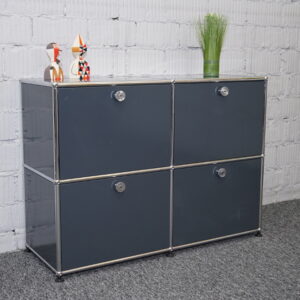 USM Haller Sideboard 2 OH mit 4 Klappen - 1000 anthrazitgrau