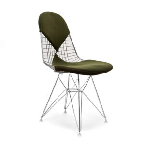 Vitra Wire Chair DKR Stoff olivgrün