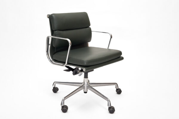 Vitra Soft Pad EA 217 Leder olivgrün