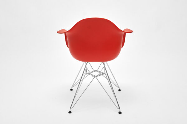 Vitra Eames Plastic Armchair DAR rot (neue Höhe) Ansicht von hinten