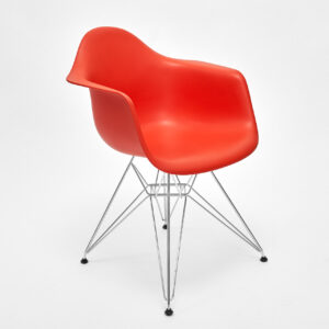 Vitra Eames Plastic Armchair DAR rot (neue Höhe)